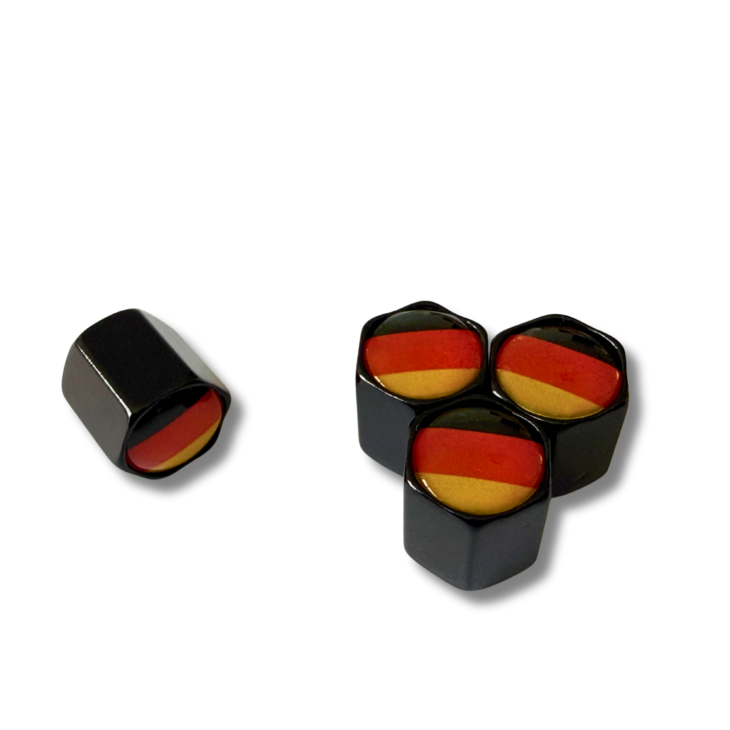 German Flag Valve Caps