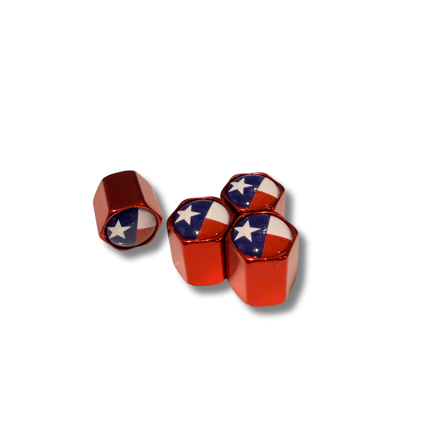 Texas Flag Valve Caps
