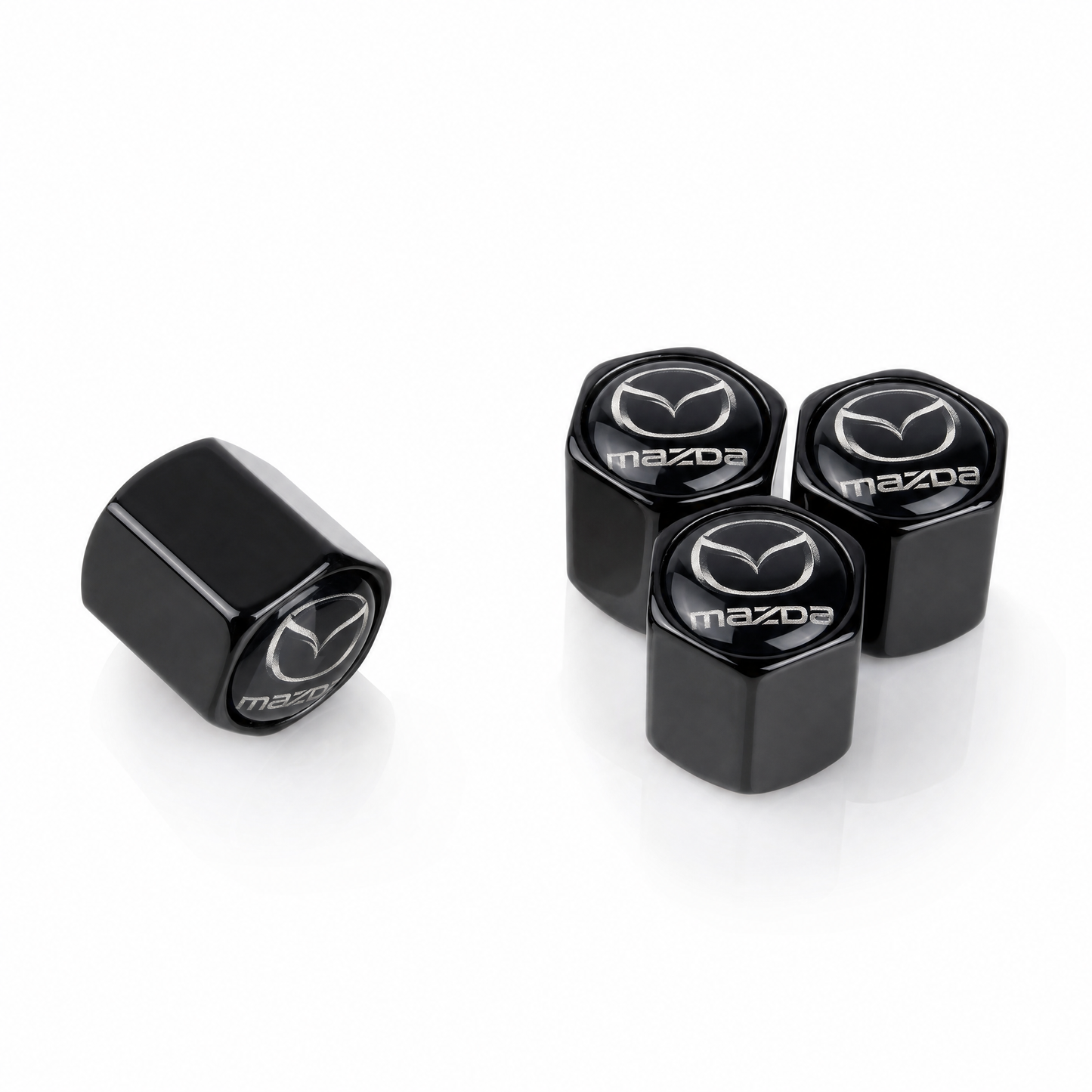 Mazda billet valve caps - premium