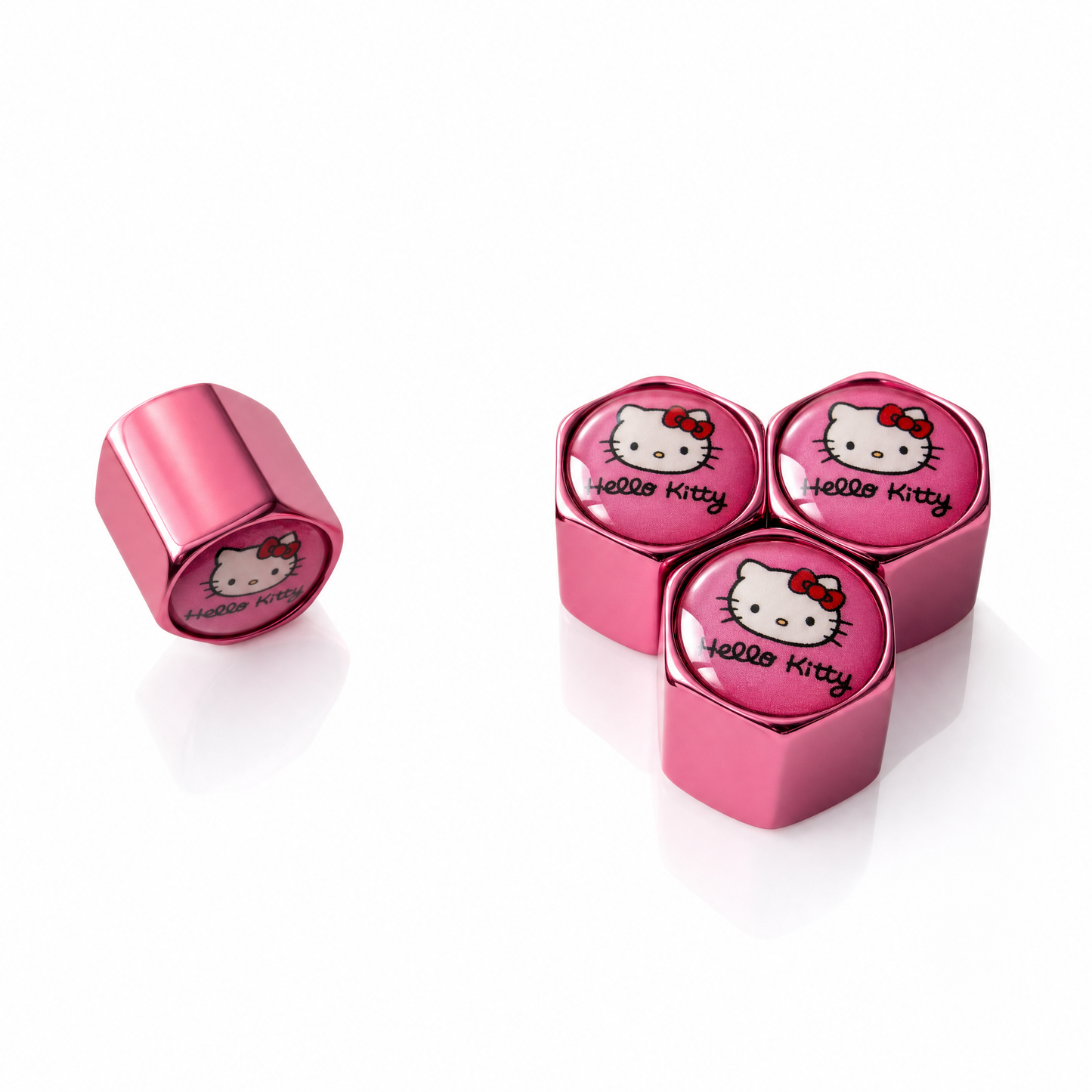 Hello Kitty billet valve caps - premium