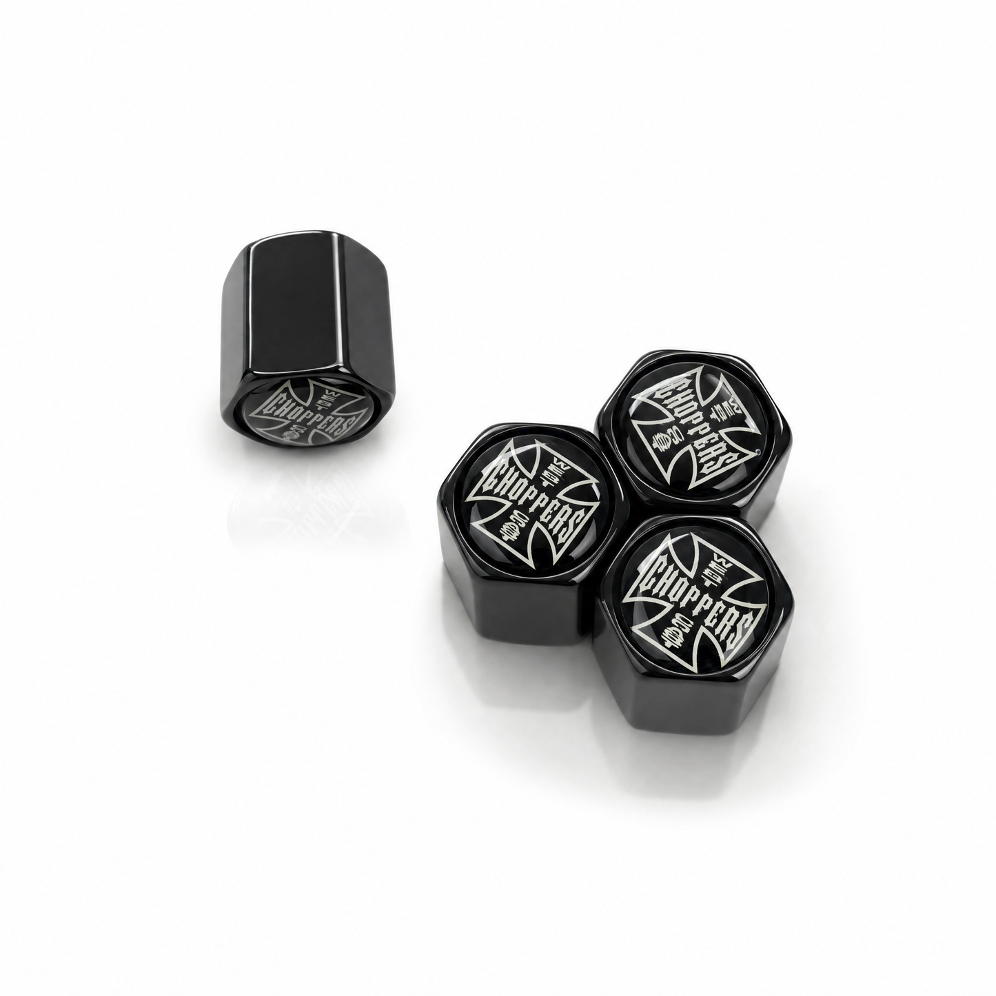 West Coast Choppers billet valve caps - premium