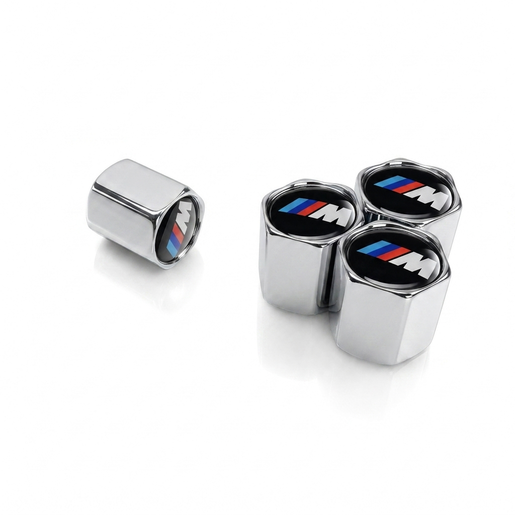 M-Sport billet valve caps chrome - premium
