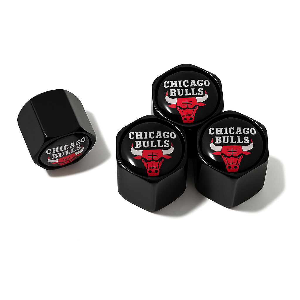 Chicago Bulls Valve Caps