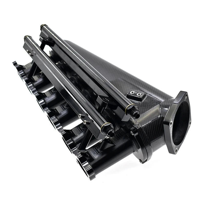 Billet Labz Carbon Fiber + Billet Aluminum Intake Manifold for Toyota 1JZ 2JZ GTE Engine