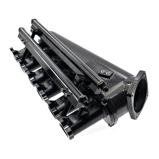 Billet Labz Carbon Fiber + Billet Aluminum Intake Manifold for Toyota 1JZ 2JZ GTE Engine