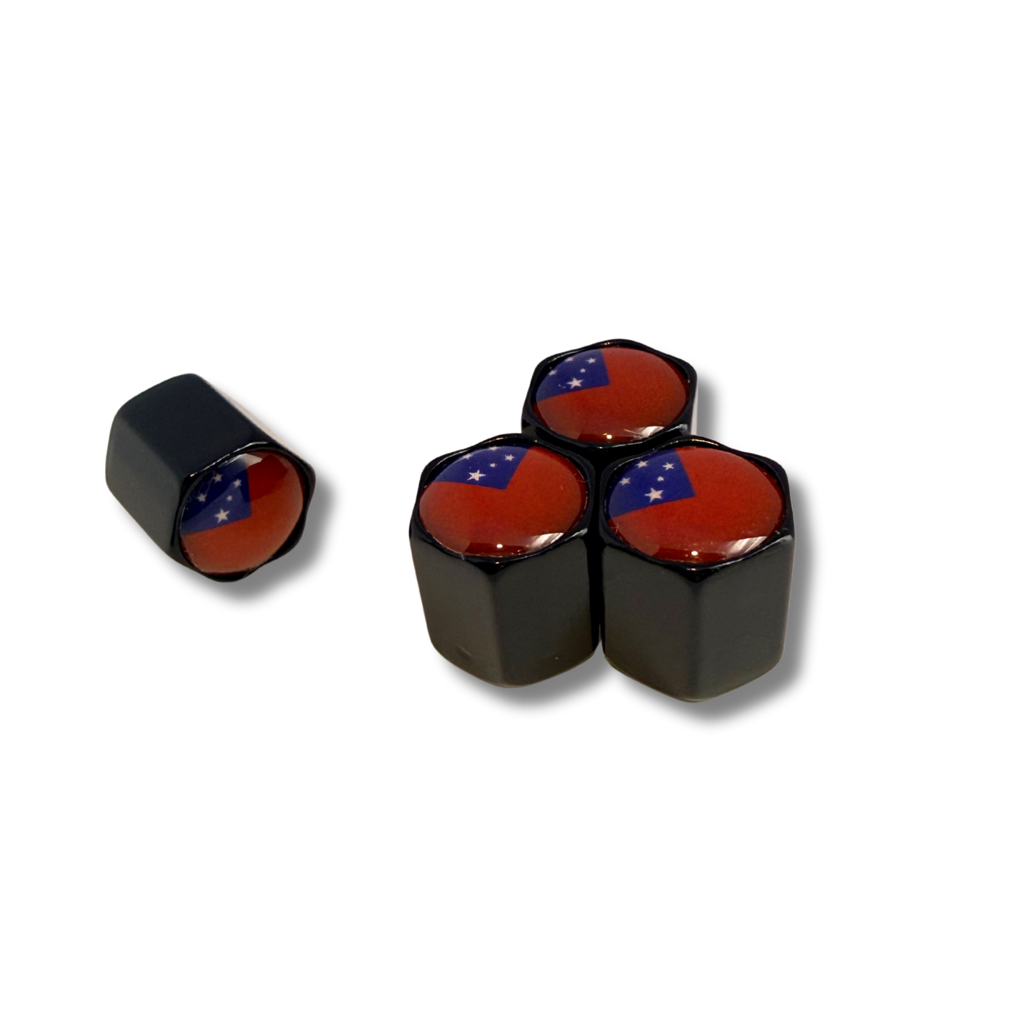 Samoa Flag Valve Caps