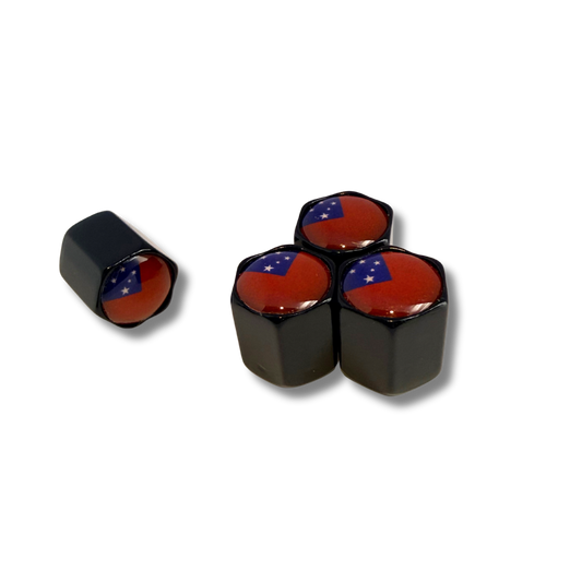 Samoa Flag Valve Caps