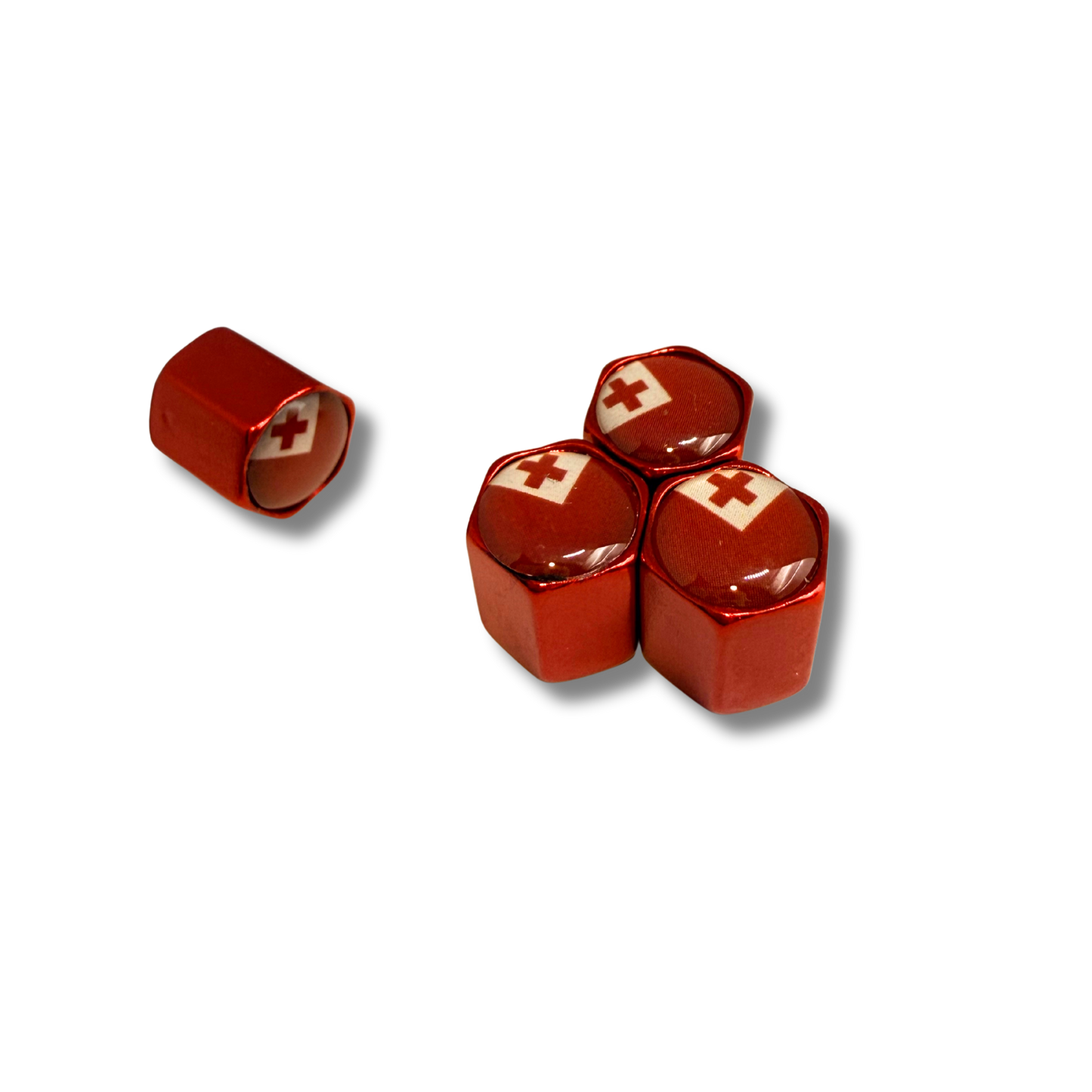Tonga Flag Valve Caps