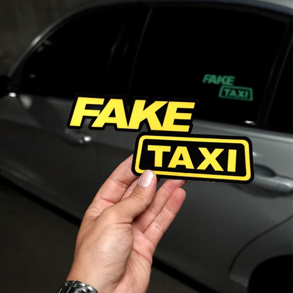 Fake Taxi Electric Sticker