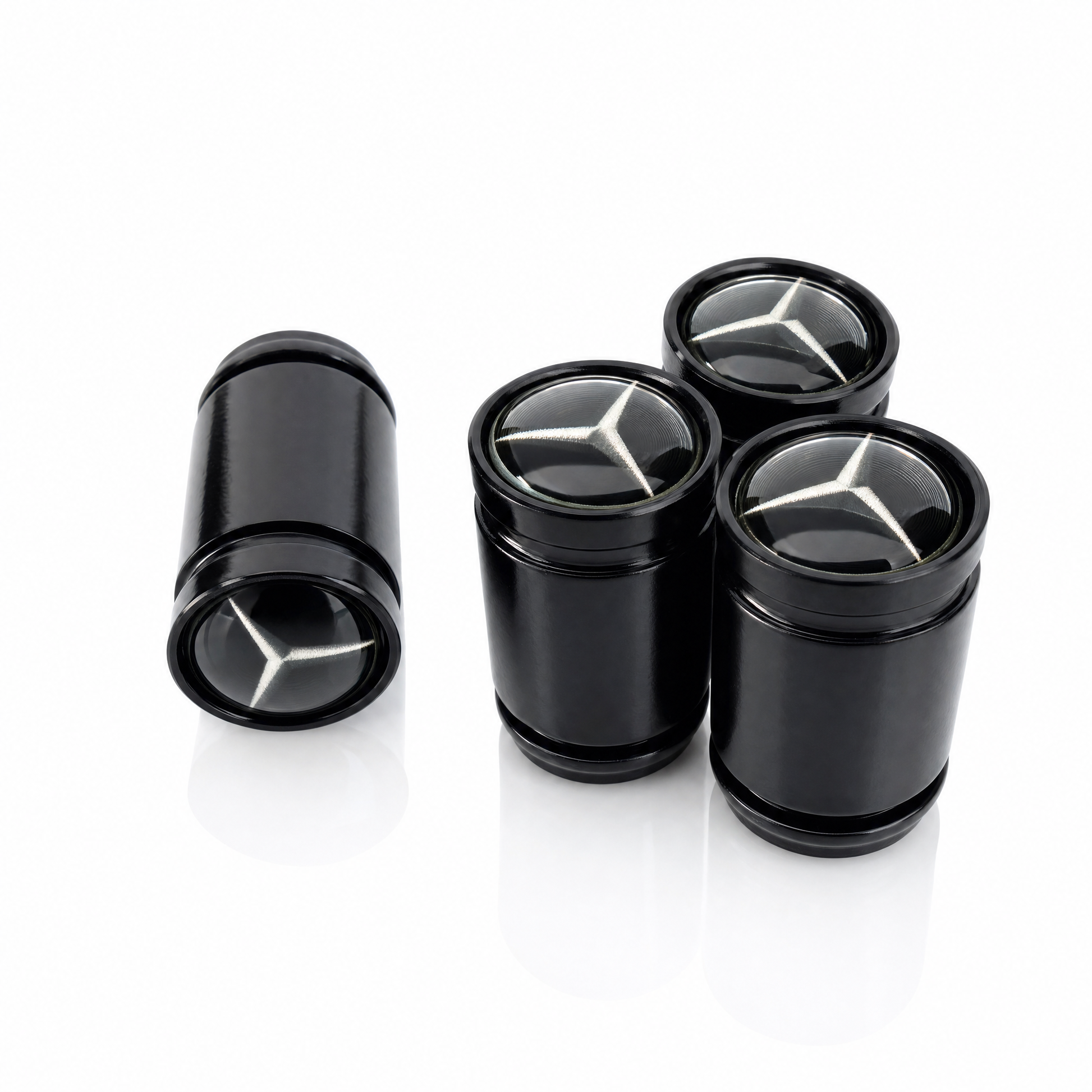 Mercedes-Benz billet valve stem caps in black
