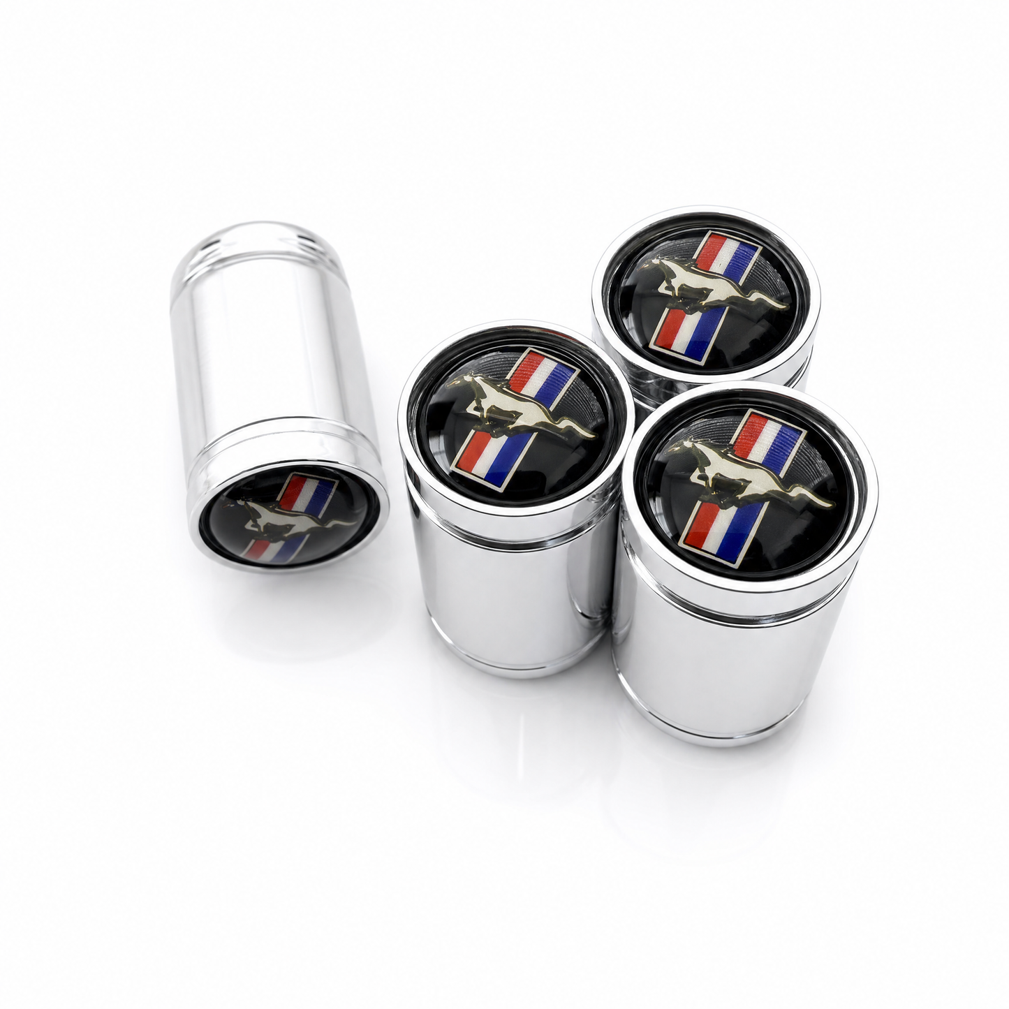 Ford Mustang Chrome billet valve caps - premium