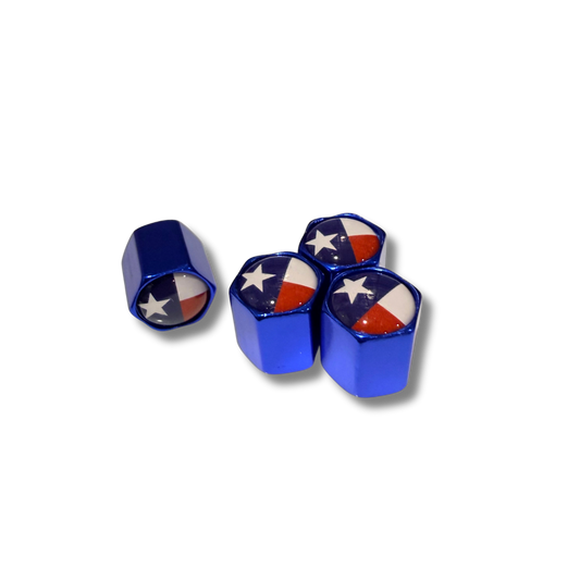 Texas Flag Valve Caps