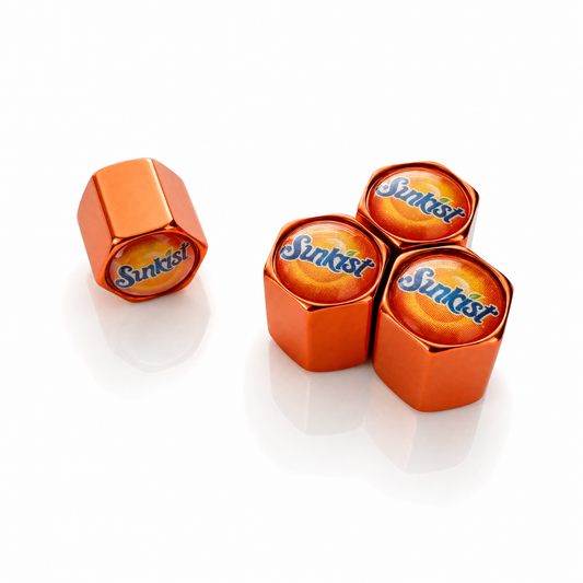 Sunkist billet valve caps - premium product image
