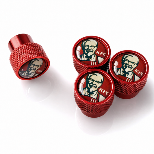 KFC Oversized billet valve caps - premium