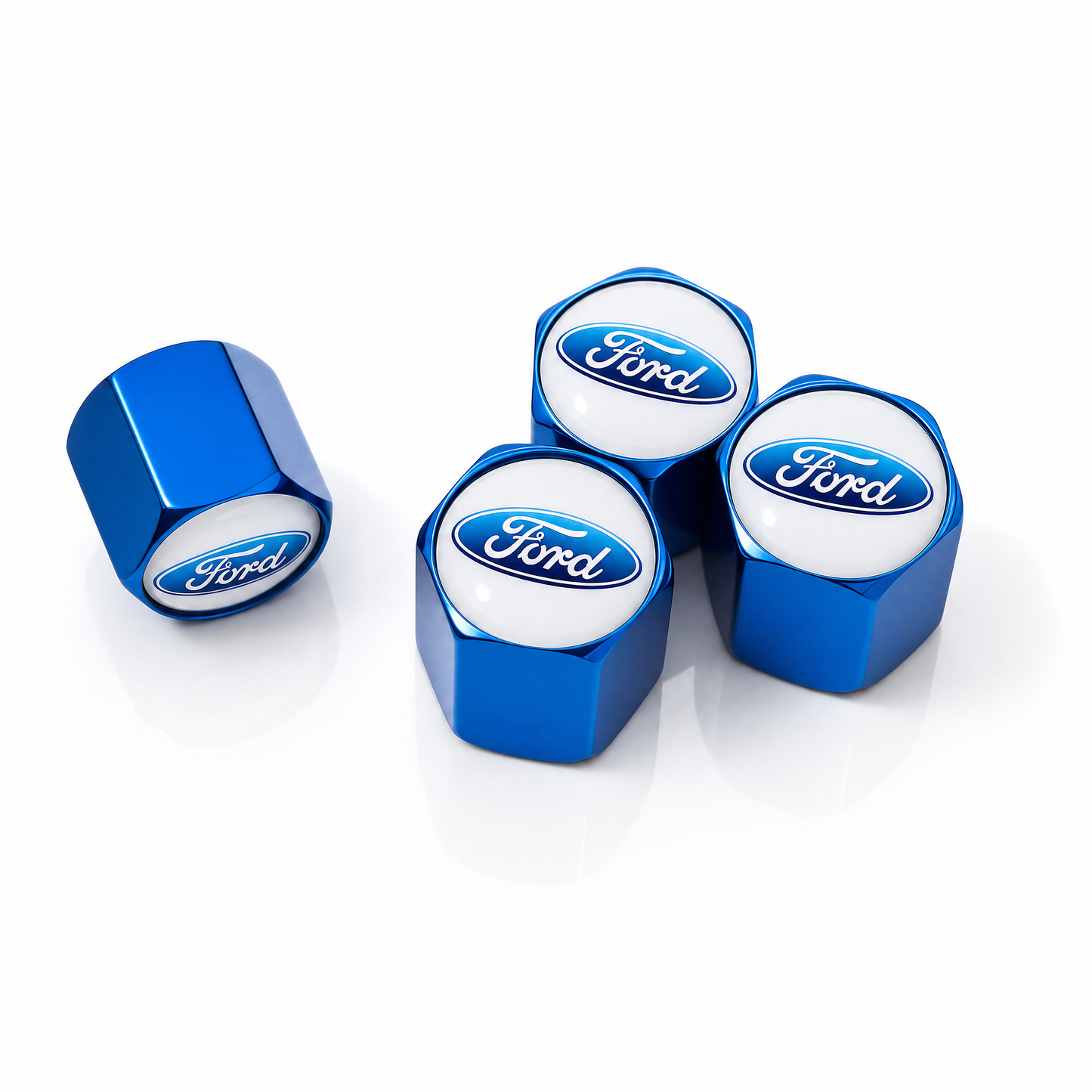 Ford billet valve caps - premium