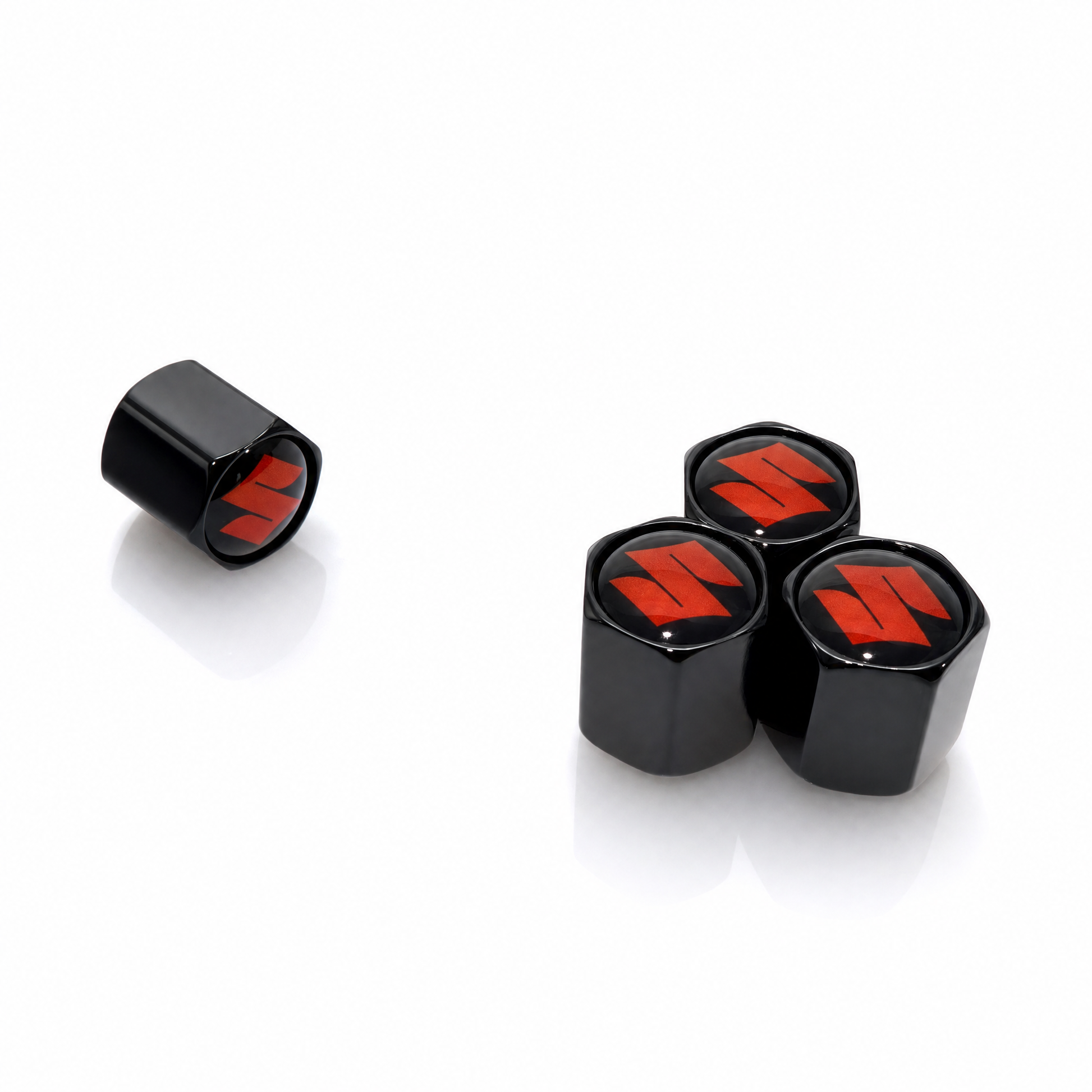 Suzuki billet valve caps - premium