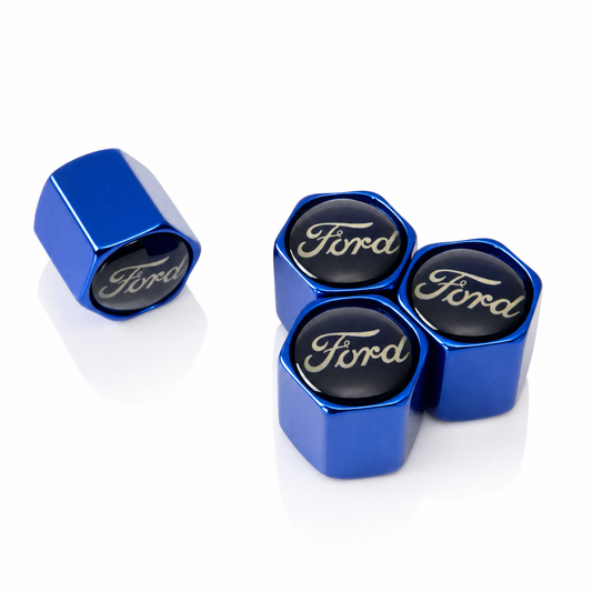Ford Retro billet valve caps - premium