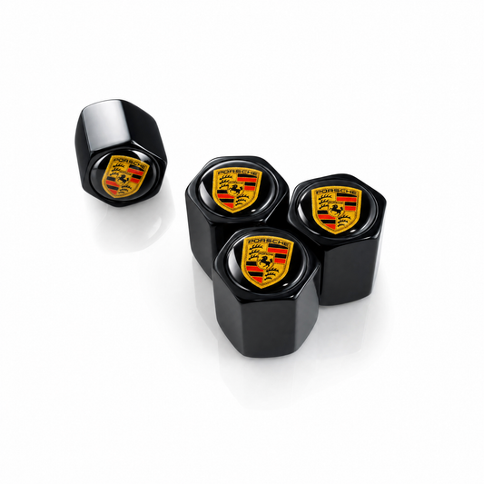 Porsche billet valve caps - premium