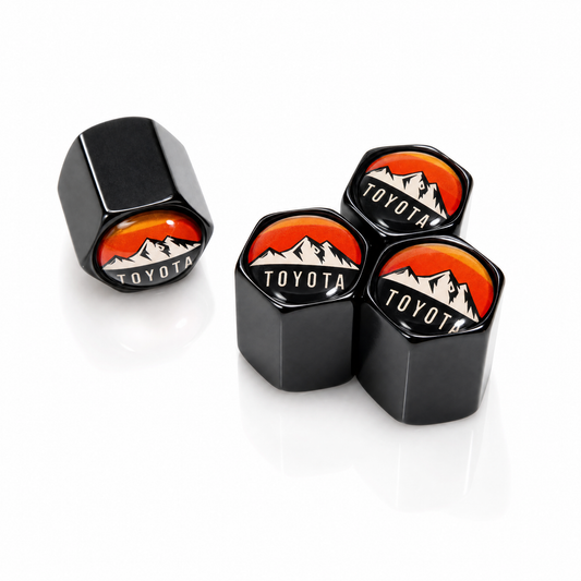 Retro Mountain Toyota billet valve caps - premium