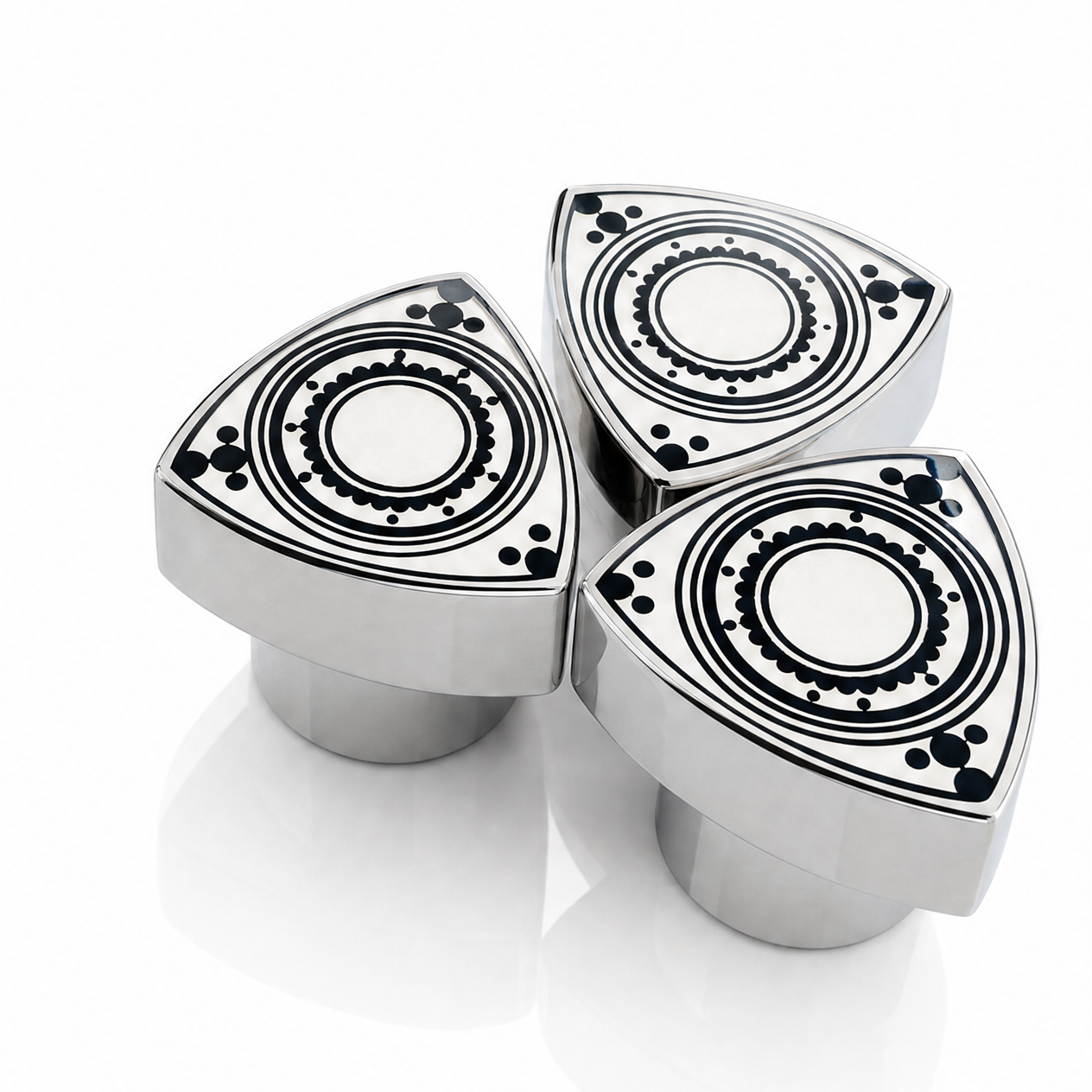 Rotary rotor billet valve caps - premium