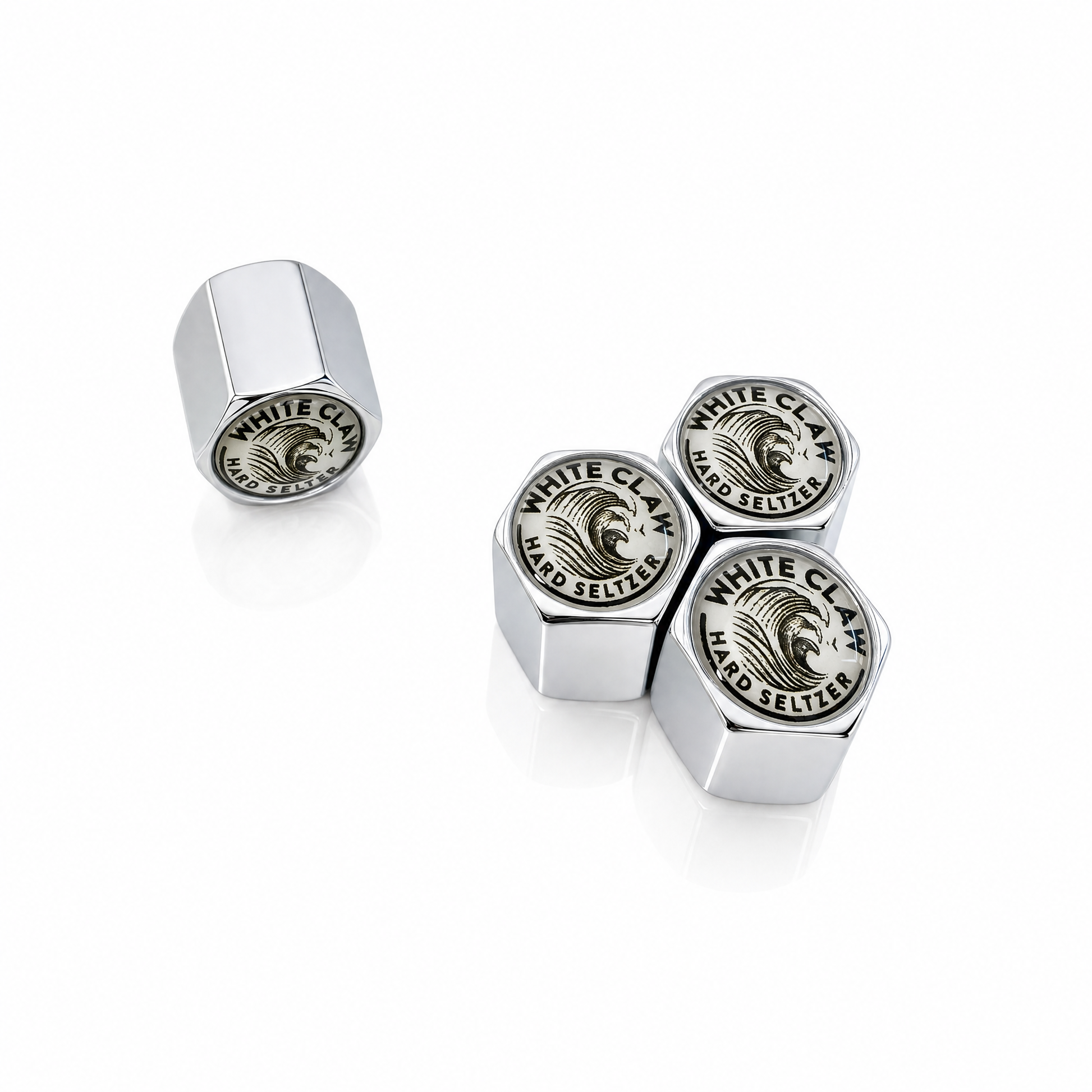 White Claw billet valve caps - premium
