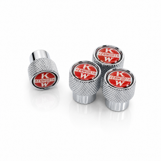 Kenworth Chrome billet valve caps - premium