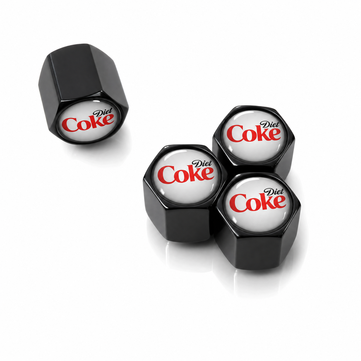 Diet Coke billet valve caps - premium