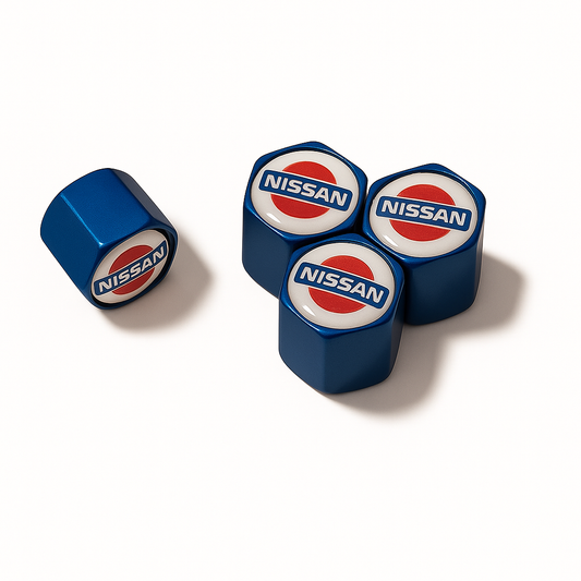 Retro Nissan Valve Caps